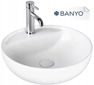 Bevisa Lusana umývadlo na stôl 42 cm okrúhle, biela 2150224213